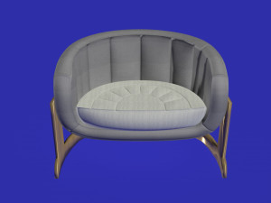 hemispherical middle sofa settle 3D Model