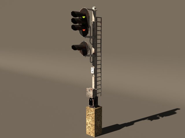 traffic light Model 3D .c4d .max .obj .3ds .fbx .stl .blend 