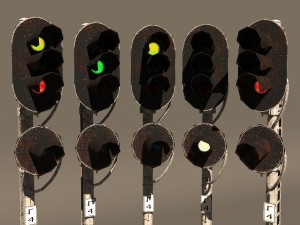 traffic light Model 3D
