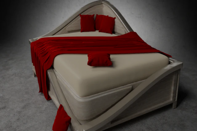 love bed 3D Model .c4d .max .obj .3ds .fbx .stl .blend