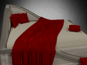 love bed 3D मॉडल