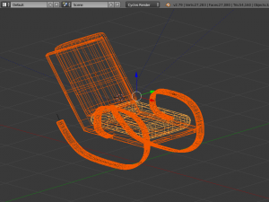 relax chair ljuljacka 3D Model