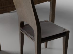 tablechair Model 3D