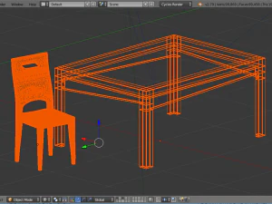 tablechair 3D Model