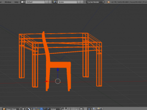 tablechair Model 3D