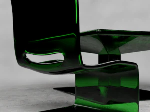 plastic chair and table 3D Model