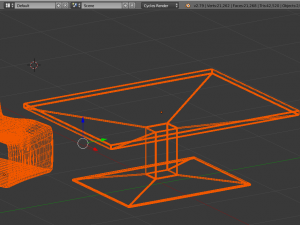 plastic chair and table 3D Model