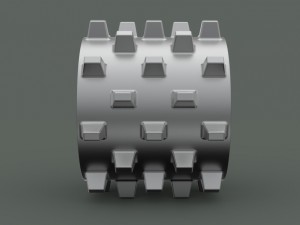 Part tractor wheel vehicle compactor 3D Model