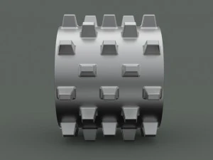 Part tractor wheel vehicle compactor 3D Model