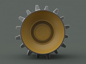 Part tractor wheel vehicle compactor 3D Model