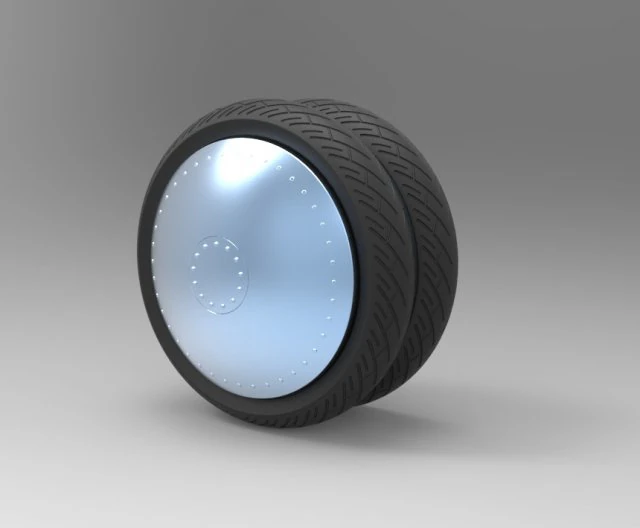 Double wheel 3D Model .c4d .max .obj .3ds .fbx .stl .blend 