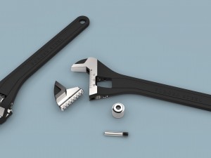 Adjustable wrench 3D 模型