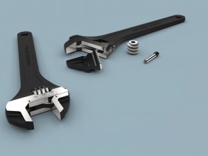 Adjustable wrench 3D Model