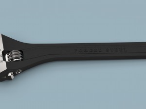 Adjustable wrench 3D Model