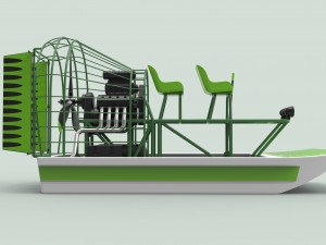 Airboat Model 3D