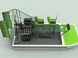 Airboat Model 3D