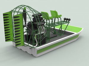 Airboat Model 3D