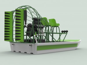 Airboat Model 3D