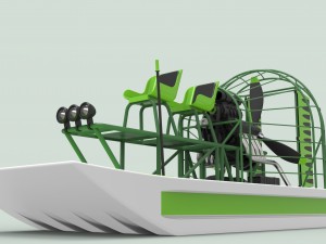 Airboat Model 3D