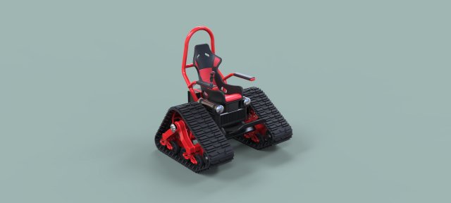Tankchair Model 3D .c4d .max .obj .3ds .fbx .stl .blend 