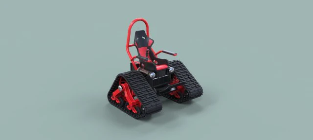 Tankchair 3D Model .c4d .max .obj .3ds .fbx .stl .blend 