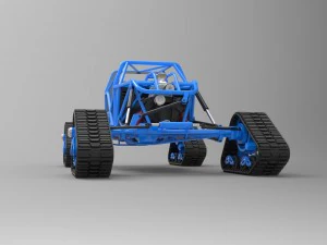 Buggy with mattracks suspension tracks 3D Model