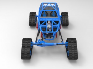 Buggy with mattracks suspension tracks 3D Model