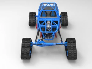 Buggy with mattracks suspension tracks 3D Model