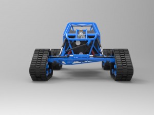 Buggy with mattracks suspension tracks 3D Model