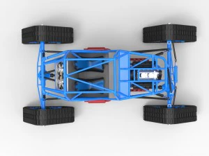 Buggy with mattracks suspension tracks 3D Model