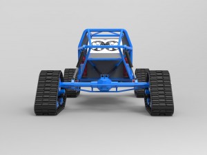 Buggy with mattracks suspension tracks 3D Model