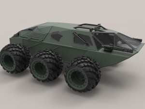 Concept military vehicle 3D Model
