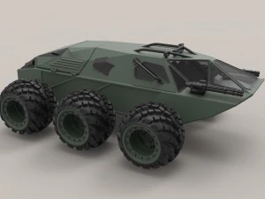 Veicolo militare di concetto Modello 3D