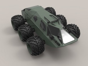 Concept military vehicle Model 3D