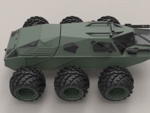 Concept military vehicle Model 3D