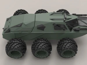 Concept military vehicle 3D Model