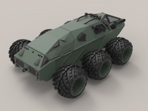 Concept military vehicle Model 3D