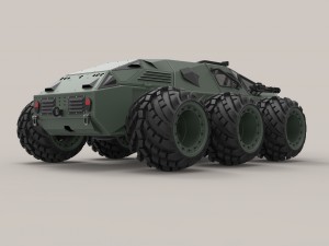 Concept military vehicle Model 3D