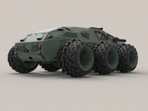 Concept military vehicle 3D Model