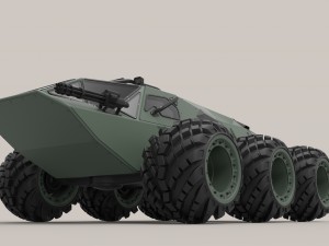 Concept military vehicle Model 3D
