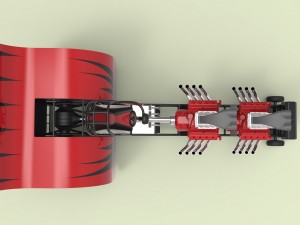 Twin-engined pulling tractor 3D Model