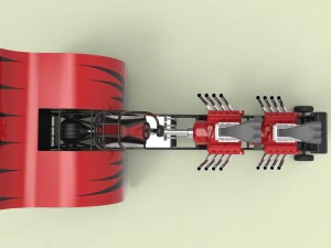 Twin-engined pulling tractor 3D Model