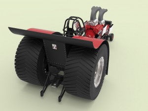 Twin-engined pulling tractor 3D Model