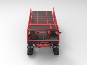Truck with tracks Modello 3D