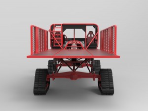 Truck with tracks Modello 3D