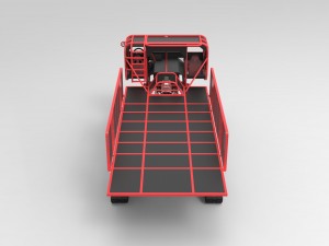 Truck with tracks Modello 3D