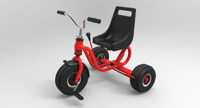 Children trike 3D Model .c4d .max .obj .3ds .fbx .stl .blend 