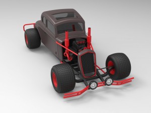 Hot rod Modello 3D