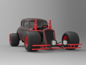 Hot rod Modello 3D