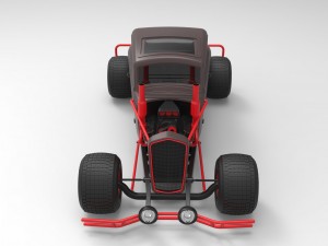 Hot rod Modello 3D